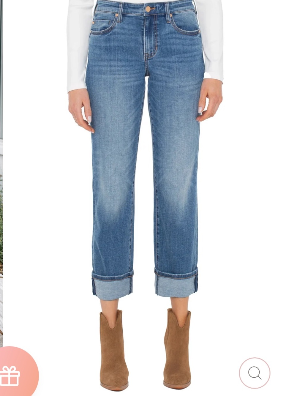 Liverpool Dark Indigo Straight-Leg Jeans